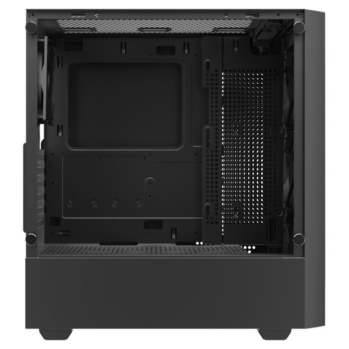 miejsce na kartę graficzną 350 mm i chłodzenie CPU 170 mm w obudowie SAVIO NOCTIS FLOW X1